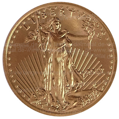 1/10 Unze Gold American Eagle Rückseite