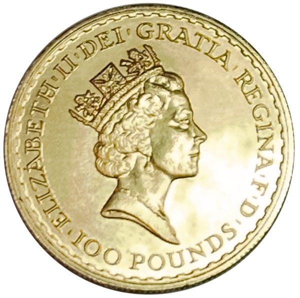 1 Unze Gold Britannia Rückseite