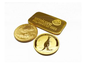 Goldbarren, Anlagemünzen aus Gold