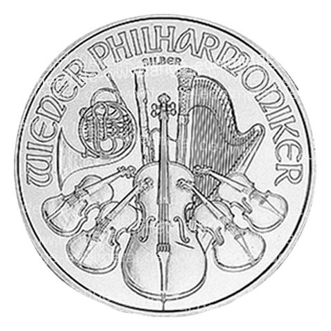 1 Unze Wiener Philharmoniker Silber